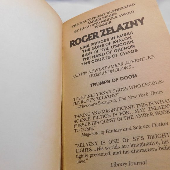 Roger Zelazny Books The Guns of Avalon and Sign of the Unicorn VINTAGE 1970's - Picture 4 of 6